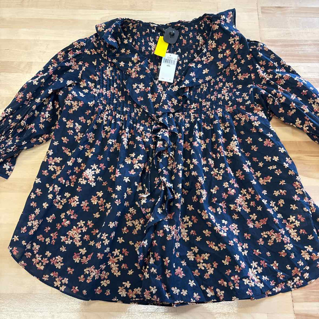 Ralph Lauren Size XXL Navy Blouse