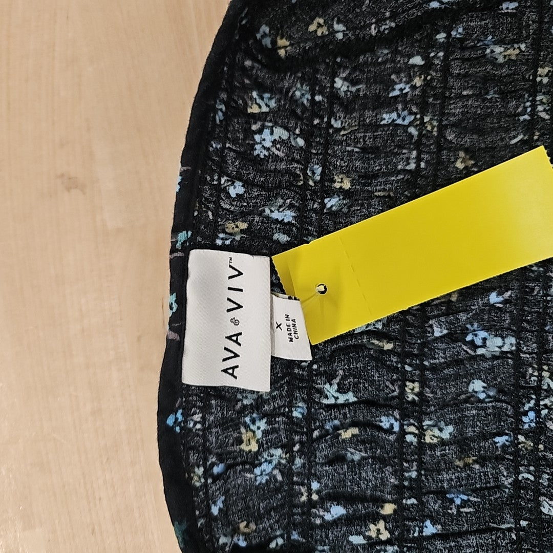 Ava Viv Size 14 Black Blouse