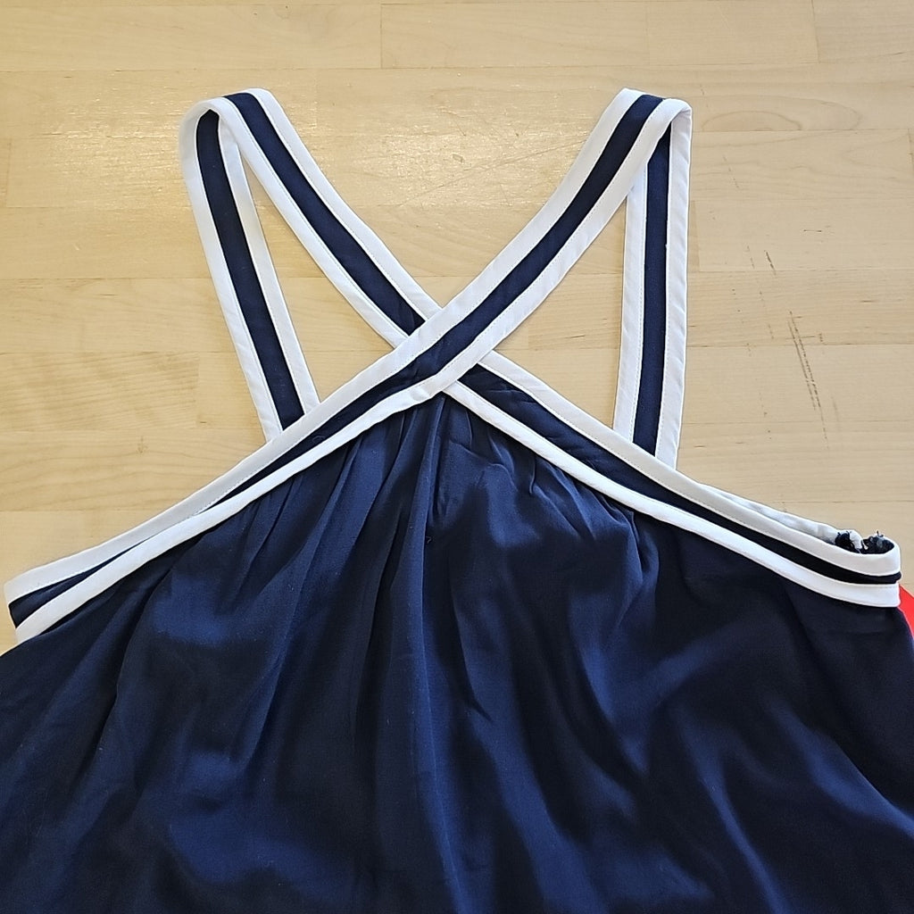 Loft Size S Navy & White Preloved Tank