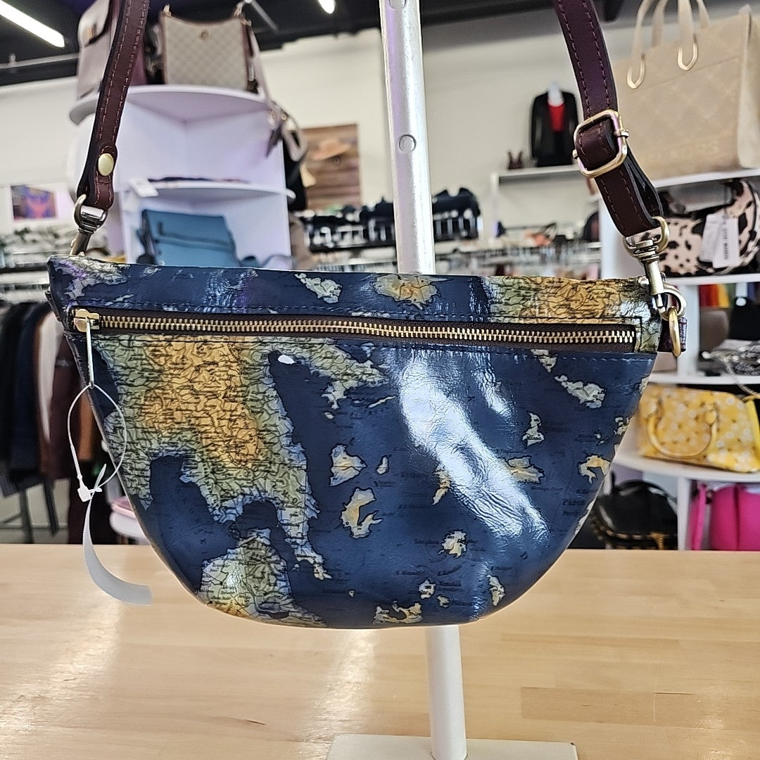 Patricia Nash Tinchi Medium Belt Bag - Greek Map