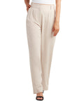 Bcx Juniors' Pleat-Front Mid-Rise Wide-Leg Pants - Sand