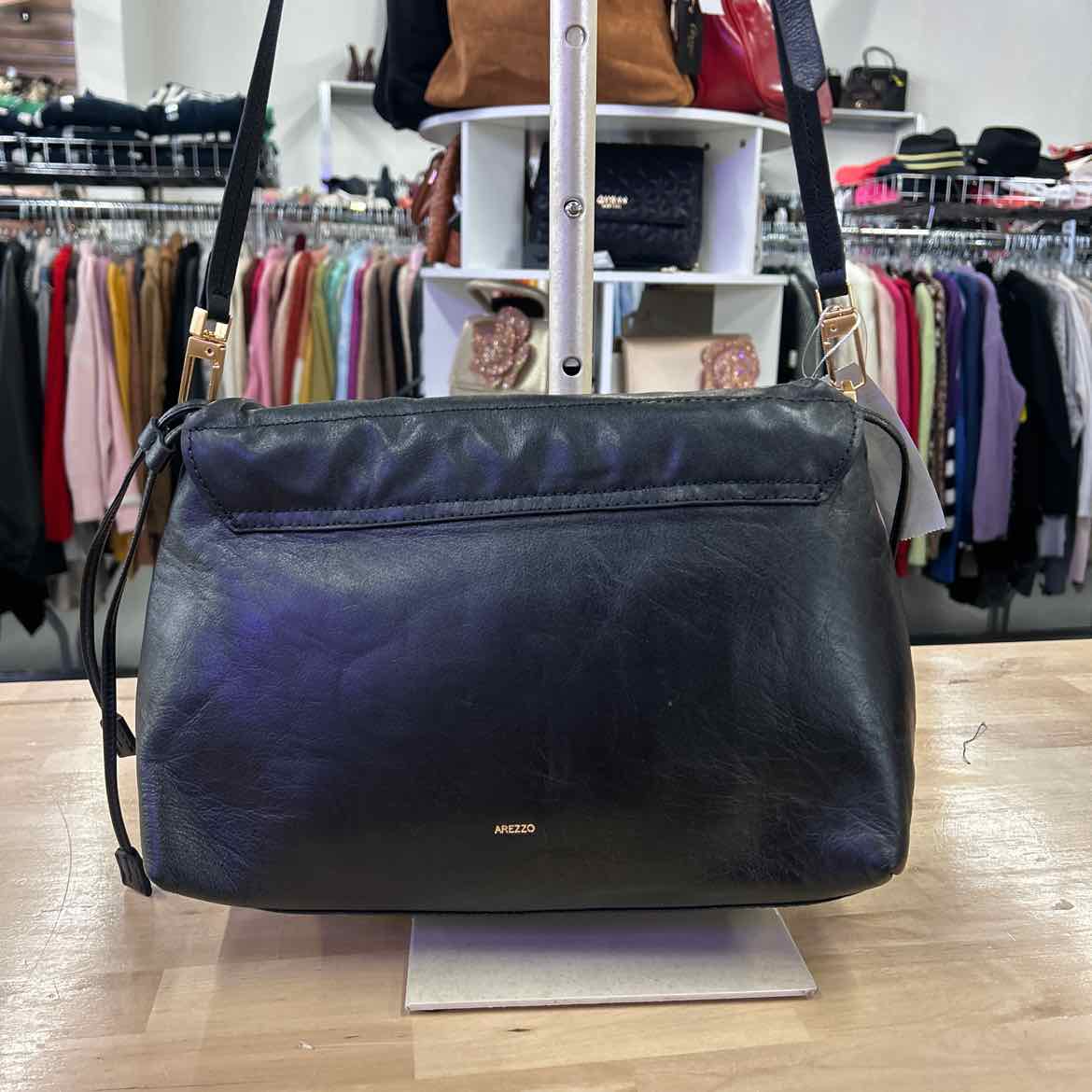 Arezzo Small Leather Lock Pouch