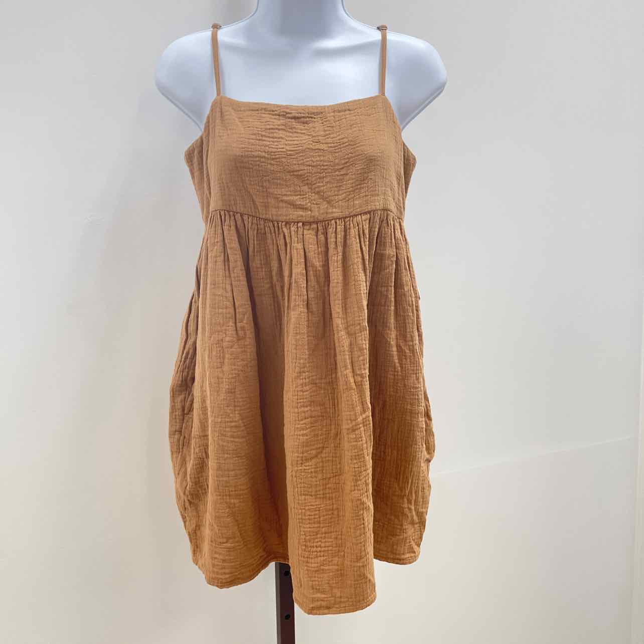 O'Neil Size S Hadia Dress Tobacco Brown