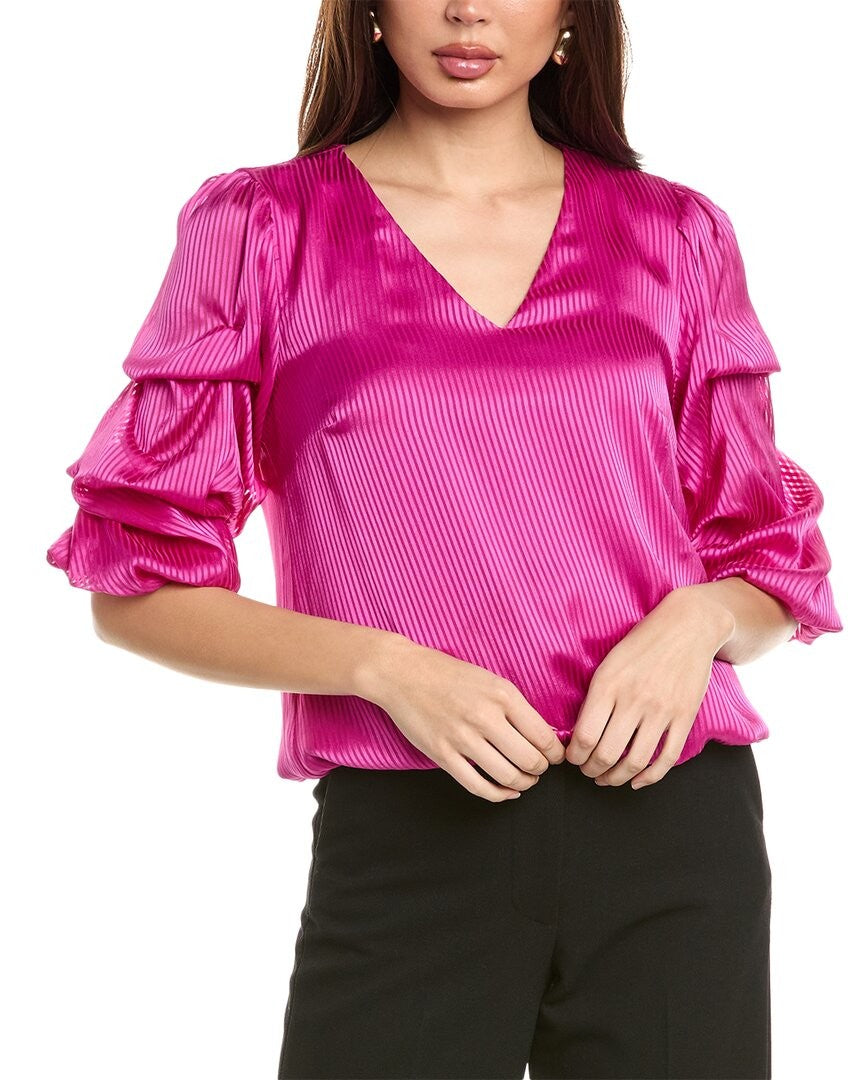 Vince Camuto Size XL Pink Blouse