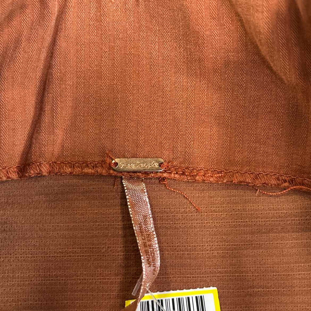 Free People Size 8 Orange Preloved Skirt