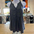 Cable & Gauge Size M Blue Preloved Sleeveless