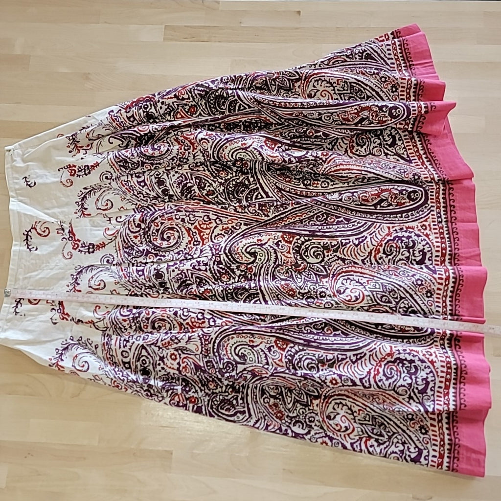 Talbots Size 6 Multi-Color Maxi Skirt