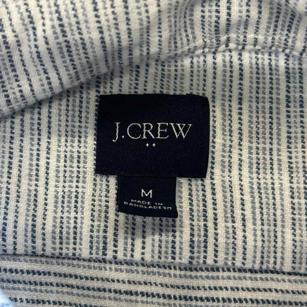 J Crew Size M white black blue Preloved MENS Button Down Shirt