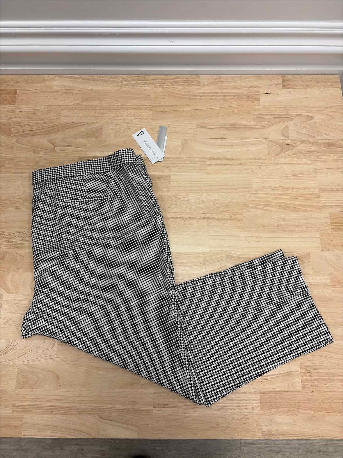 Amanda & Chelsea Size 22W Black White New Pants