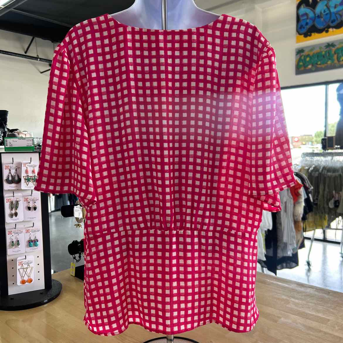 Ann Taylor Size 14 Pink New Blouse SS