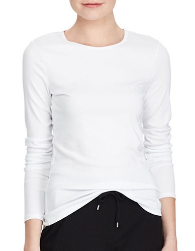 Lauren Ralph Lauren Cotton-Blend Long-Sleeve Top