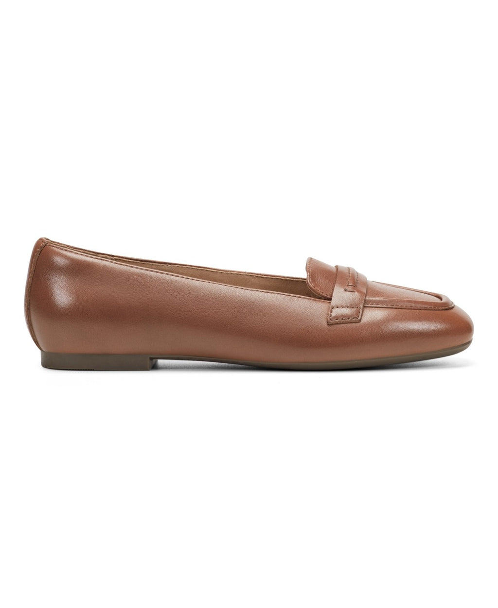 Easy Spirit Nadira Women's Flat Shoes Medium Brown Leather