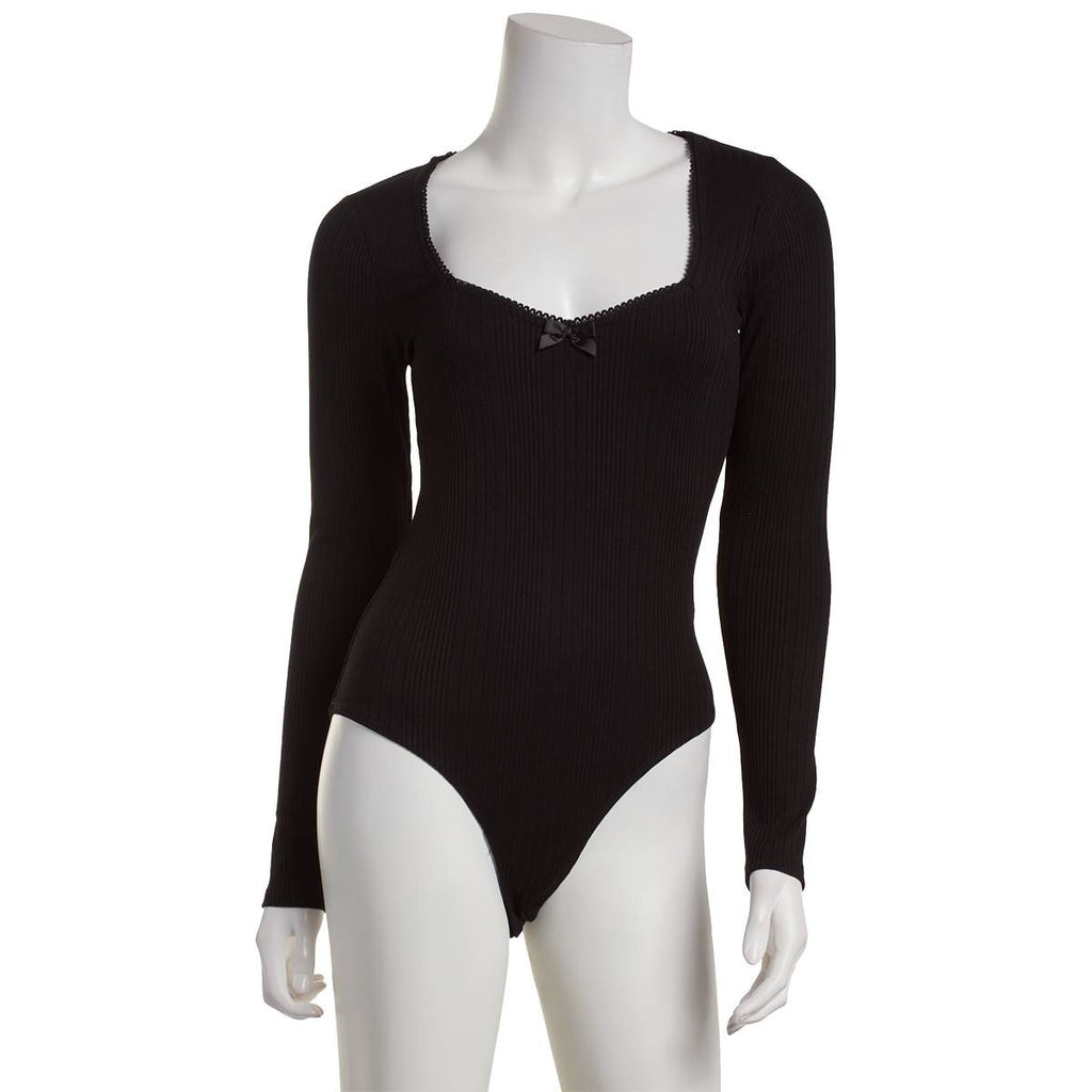 Juniors Self Esteem Fallon Sweetheart Bodysuit - Pink
