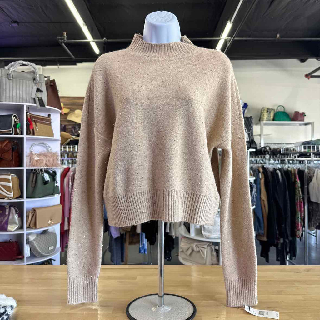 Bcx Juniors' Sequined Mock-Neck Ribbed-Hem Dropped