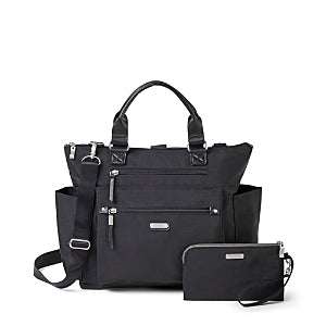 Baggallini Black 3-in-1 Convertible Crossbody Tote Backpack