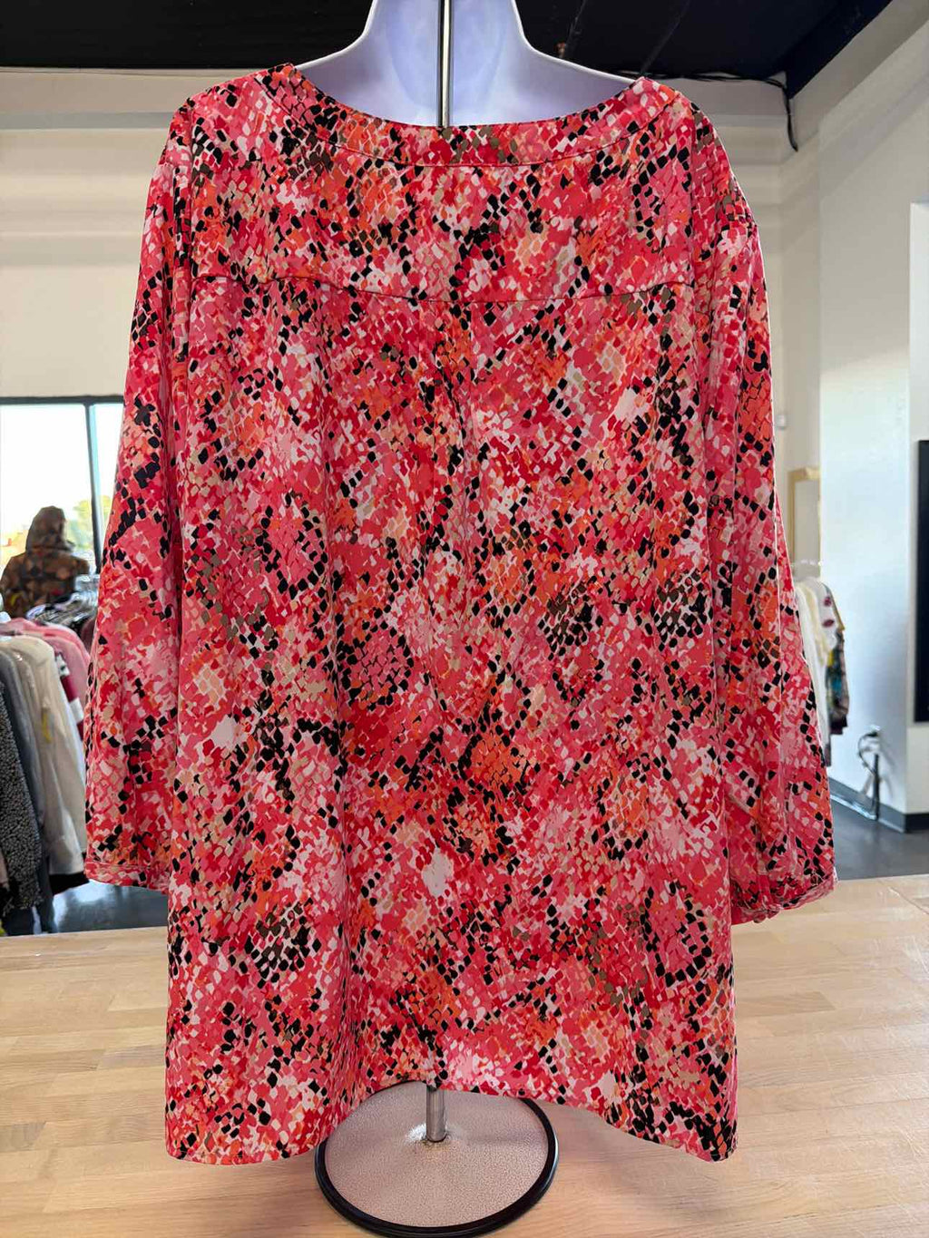 Como Size 3X Pink Long Sleeve
