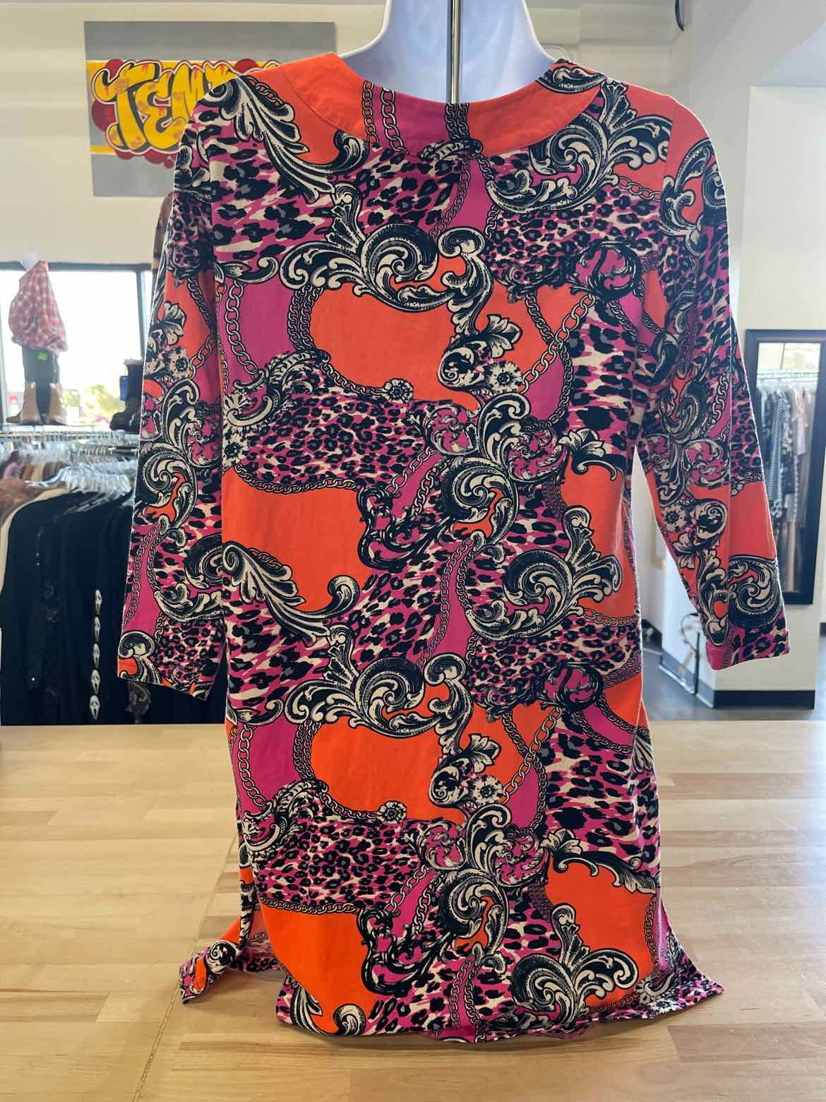 Joyous Size M Pink & Orange Blouse
