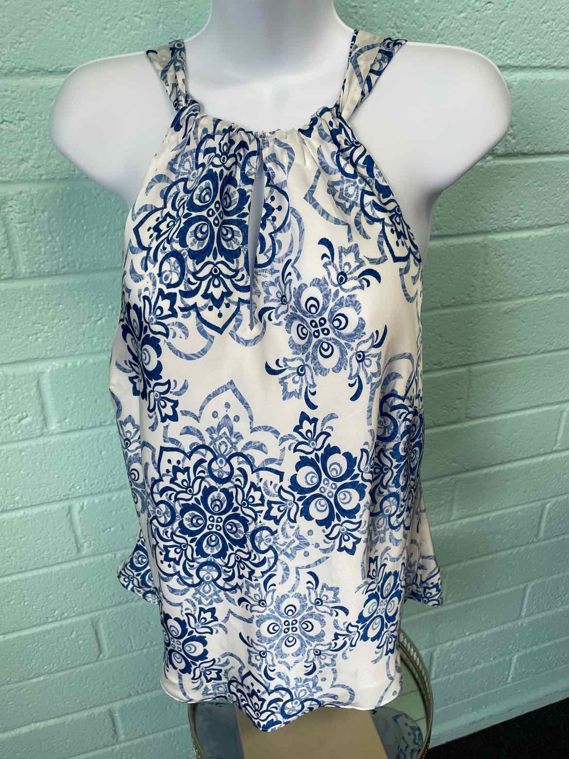 Chaps Size L Blue Sleeveless