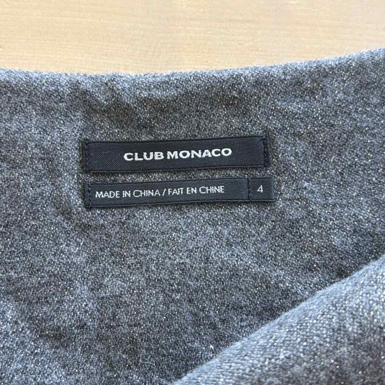club monaco Size 4 Gray Preloved Skirt