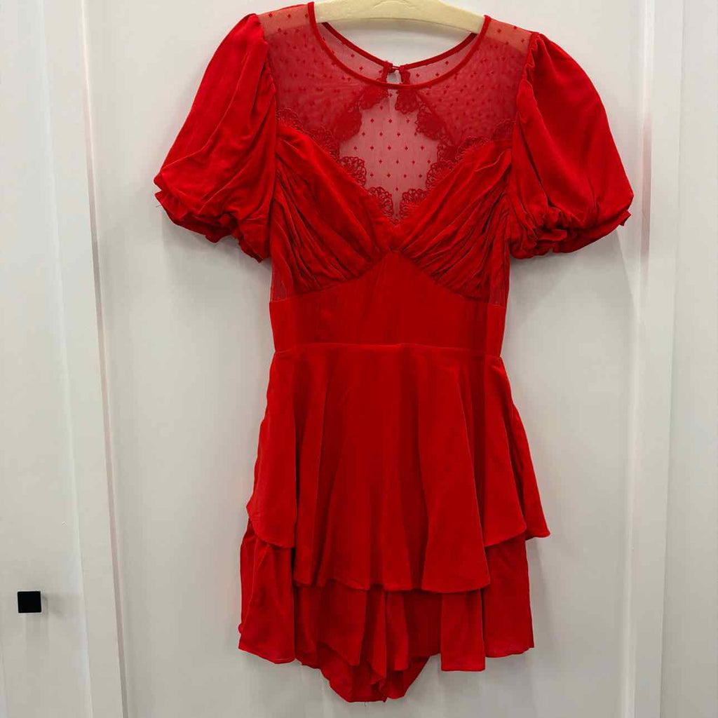 Zesica Size M Red Preloved Romper