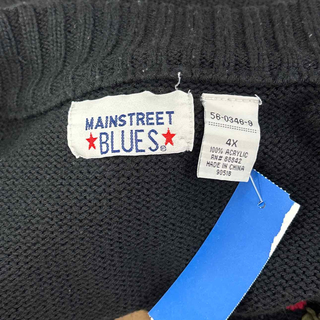 mainstreet blues Size 4X Black Vintage Cardigan