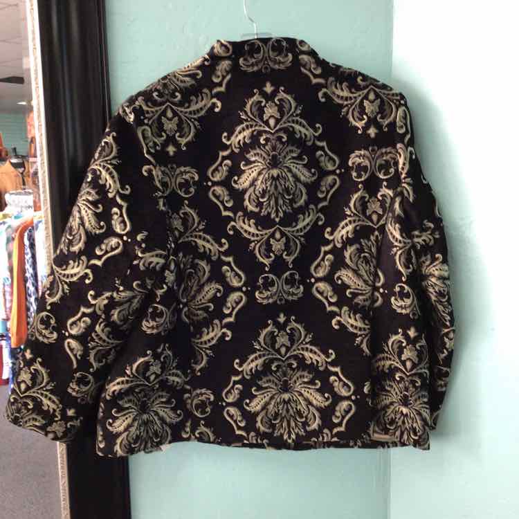 Susan Graver Size 20 Gold & Black Jacket