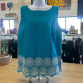 Talbots Size 12 Teal Preloved Sleeveless