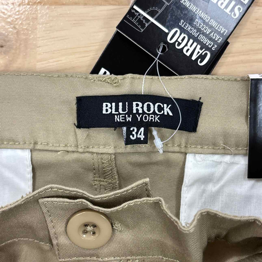 Blu Rock Men's Size 34 Khaki MENS Shorts