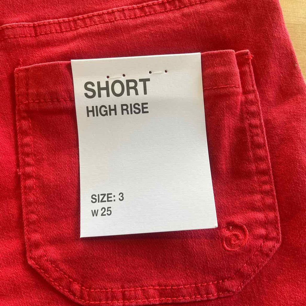 Indigo Rein Juniors' High-Rise Utility-Pocket Shorts - Candy Apple Red - 3