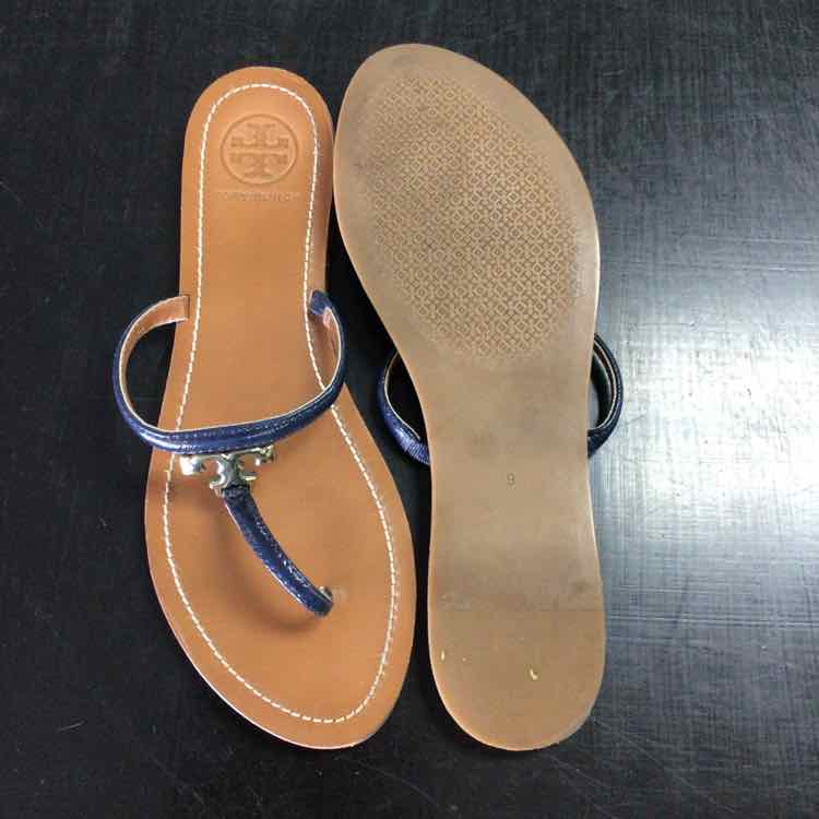 Tory Burch Shoe Size 9 Navy Thong Sandals