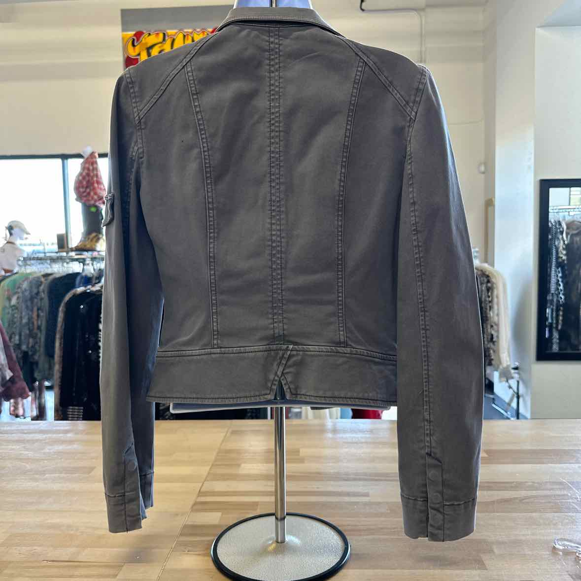 White House Black Market Size 2 Gray Jacket