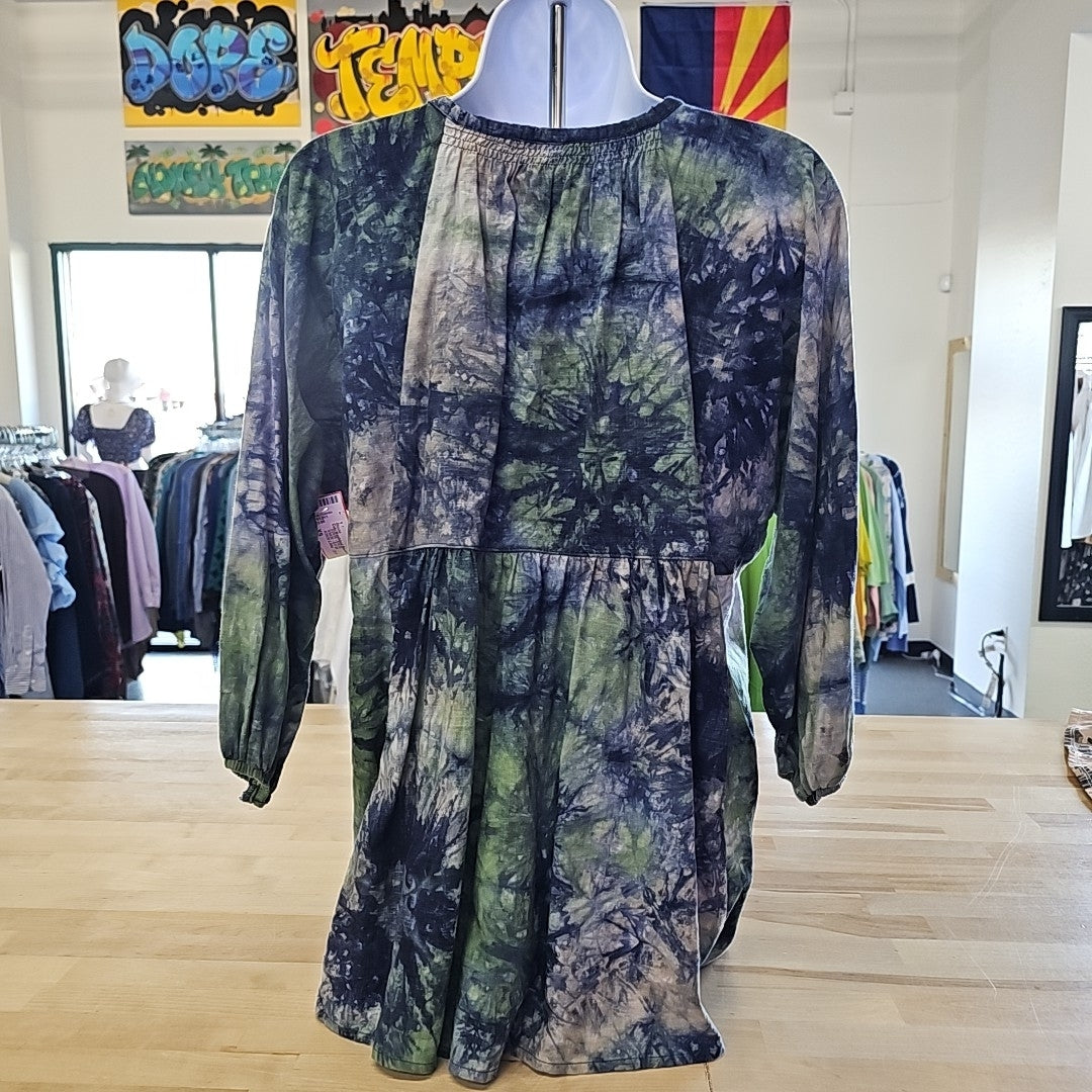 Cabi Size XS Green/Blue Preloved Blouse
