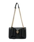 Like Dreams Petal Bowtie Dual Crossbody Bag - Black