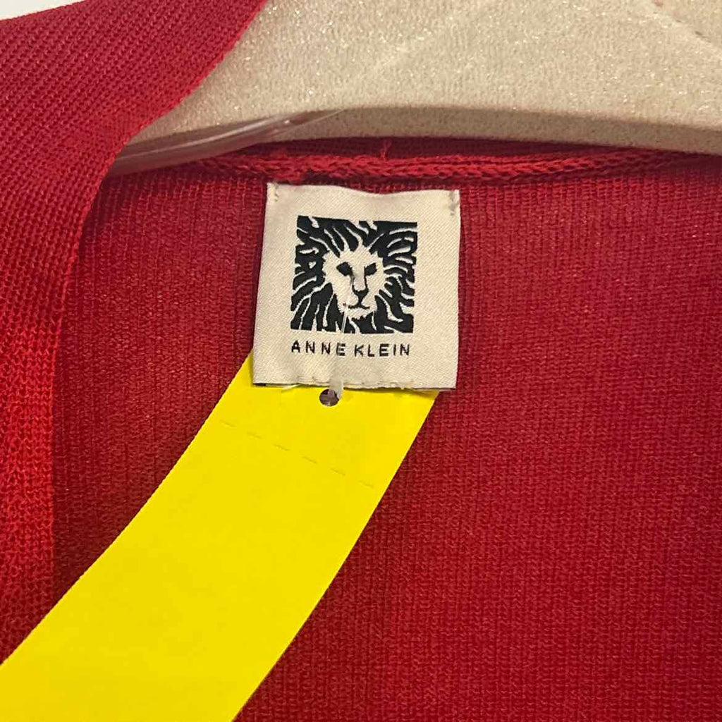 Anne Klein Size OS Red Preloved Cardigan