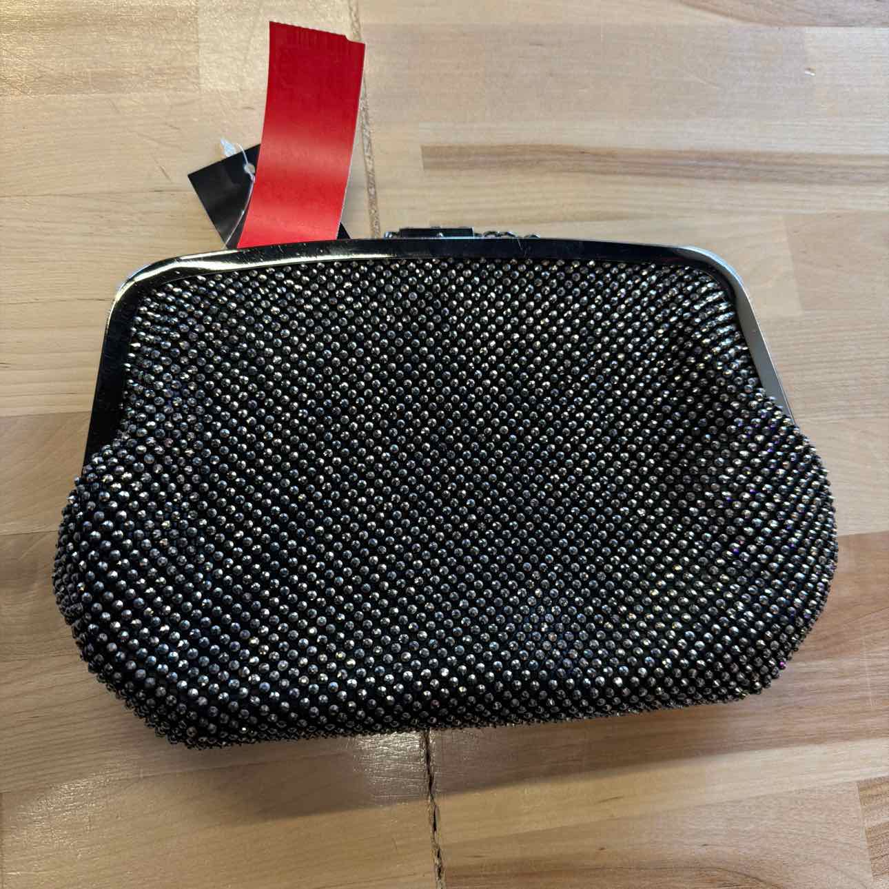 INC Patsy Diamond Mesh Frame Clutch