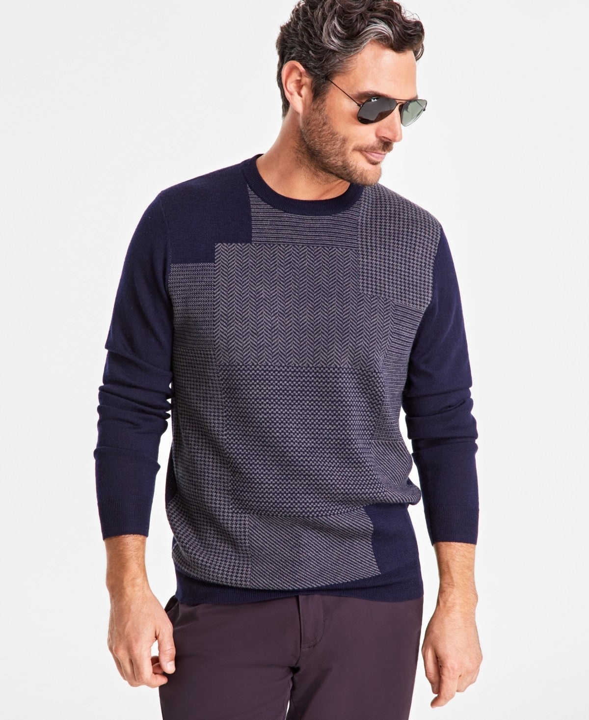 Club Room Size L Navy MENS Sweater