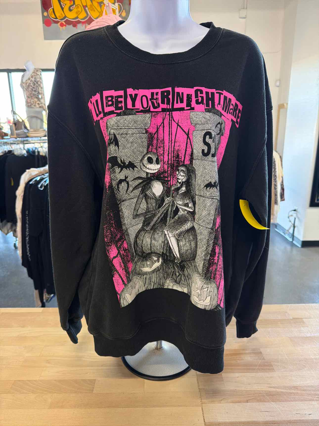 Disney Size L Black Sweater