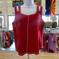 Wear Size XL Red Cotton Preloved Tank