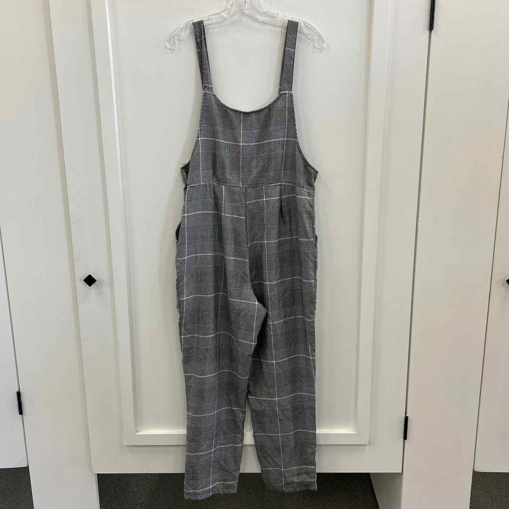 Cotton On Size M Black/White Preloved Overalls