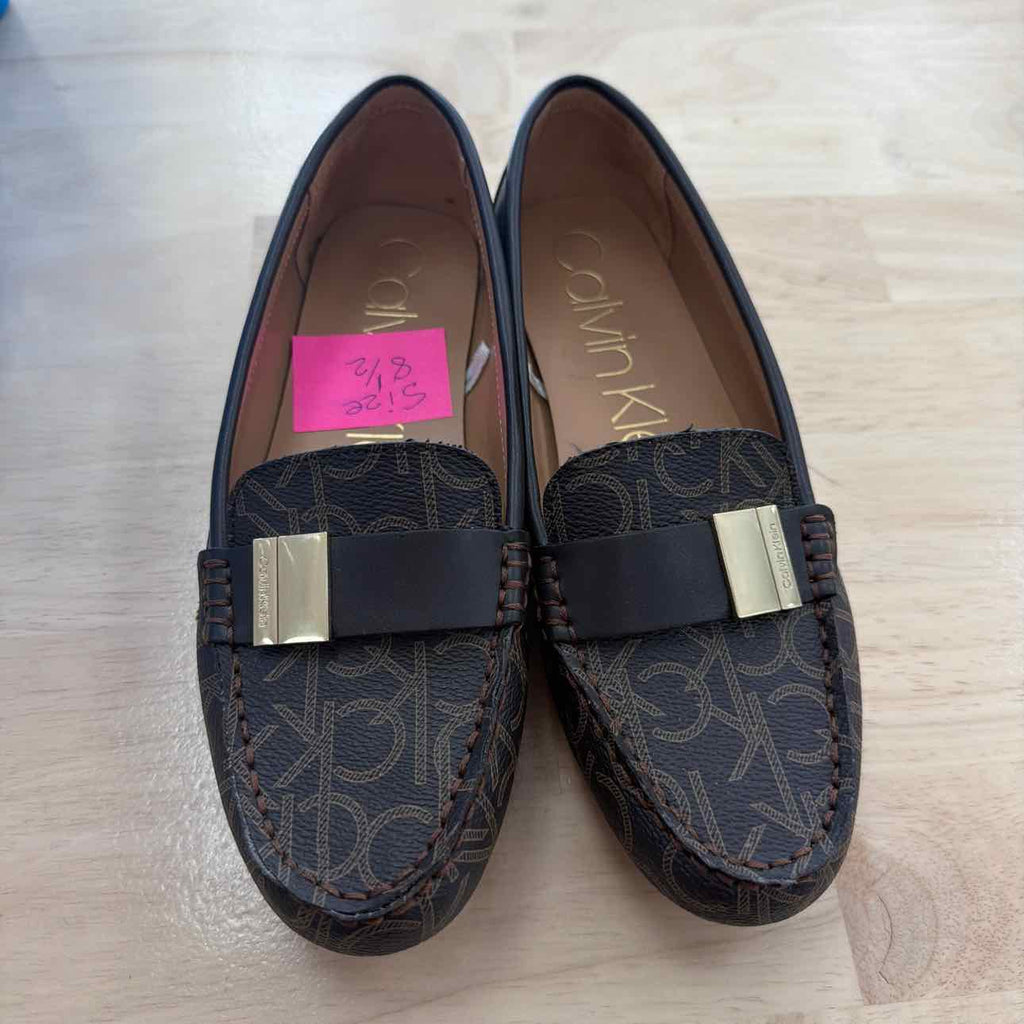 Calvin Klein Size 8.5 Brown Preloved Flats