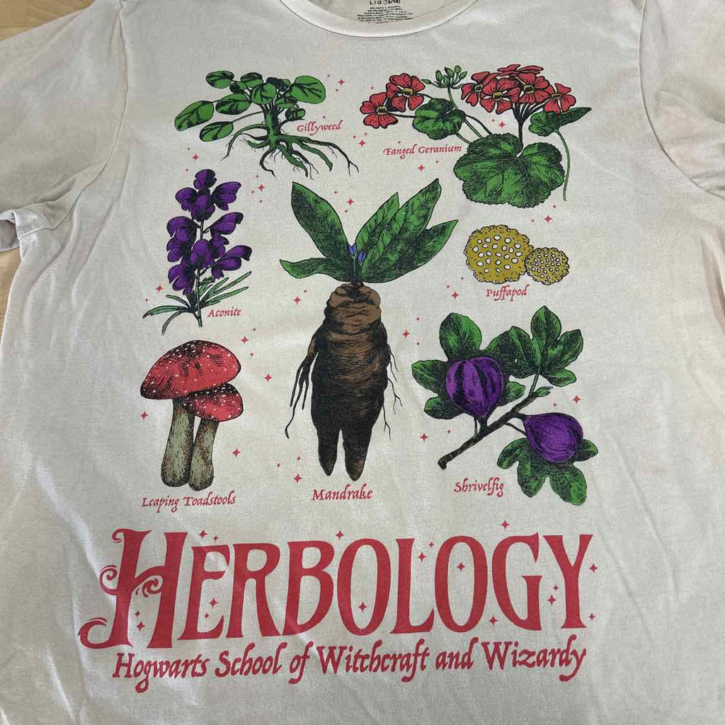 Harry Potter Size L Tan Preloved T-Shirt SS