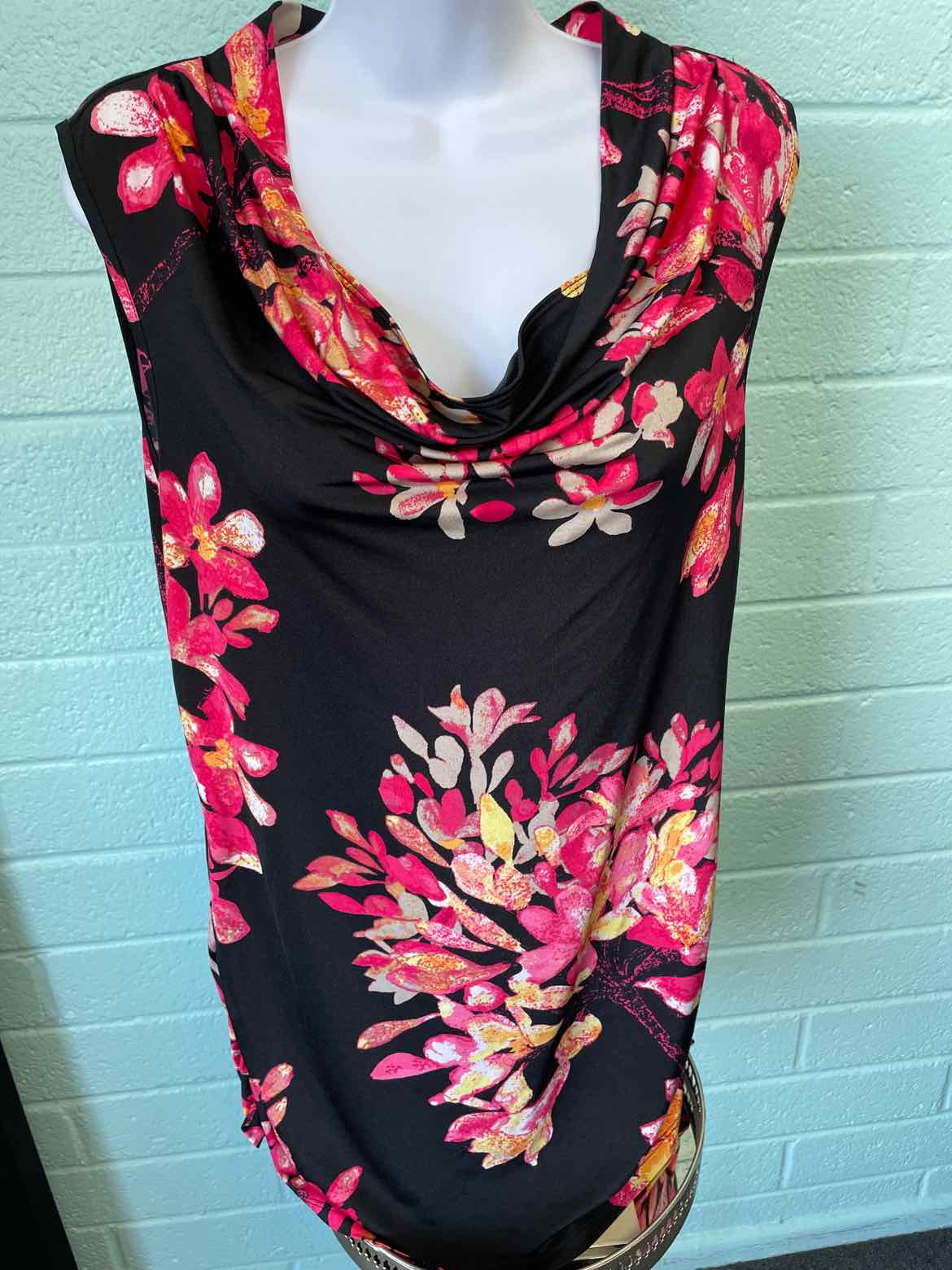 Dana Buchman Size L Pink Black Sleeveless