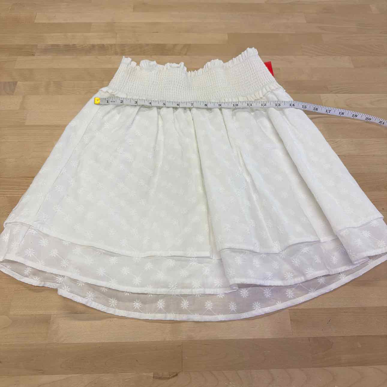 Rails Women's Addison Smocked Tiered Miniskirt - White Embroidery - Size S