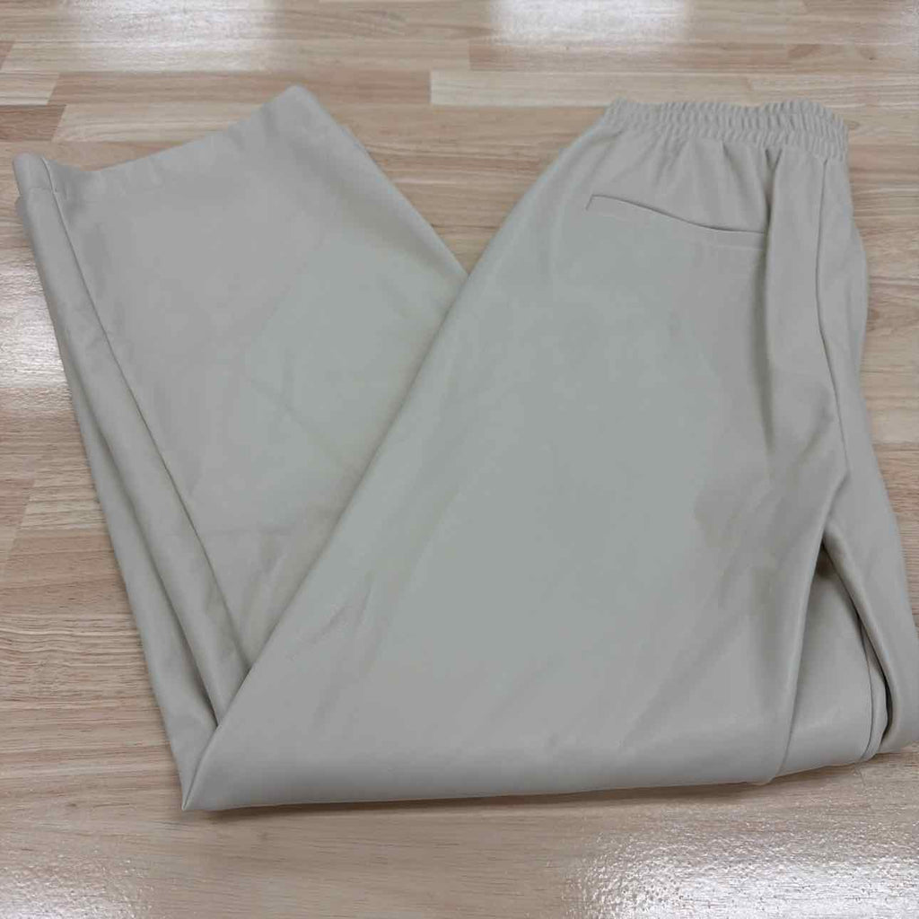 Steve Madden Size S Gilda Faux Leather Pants - Bone