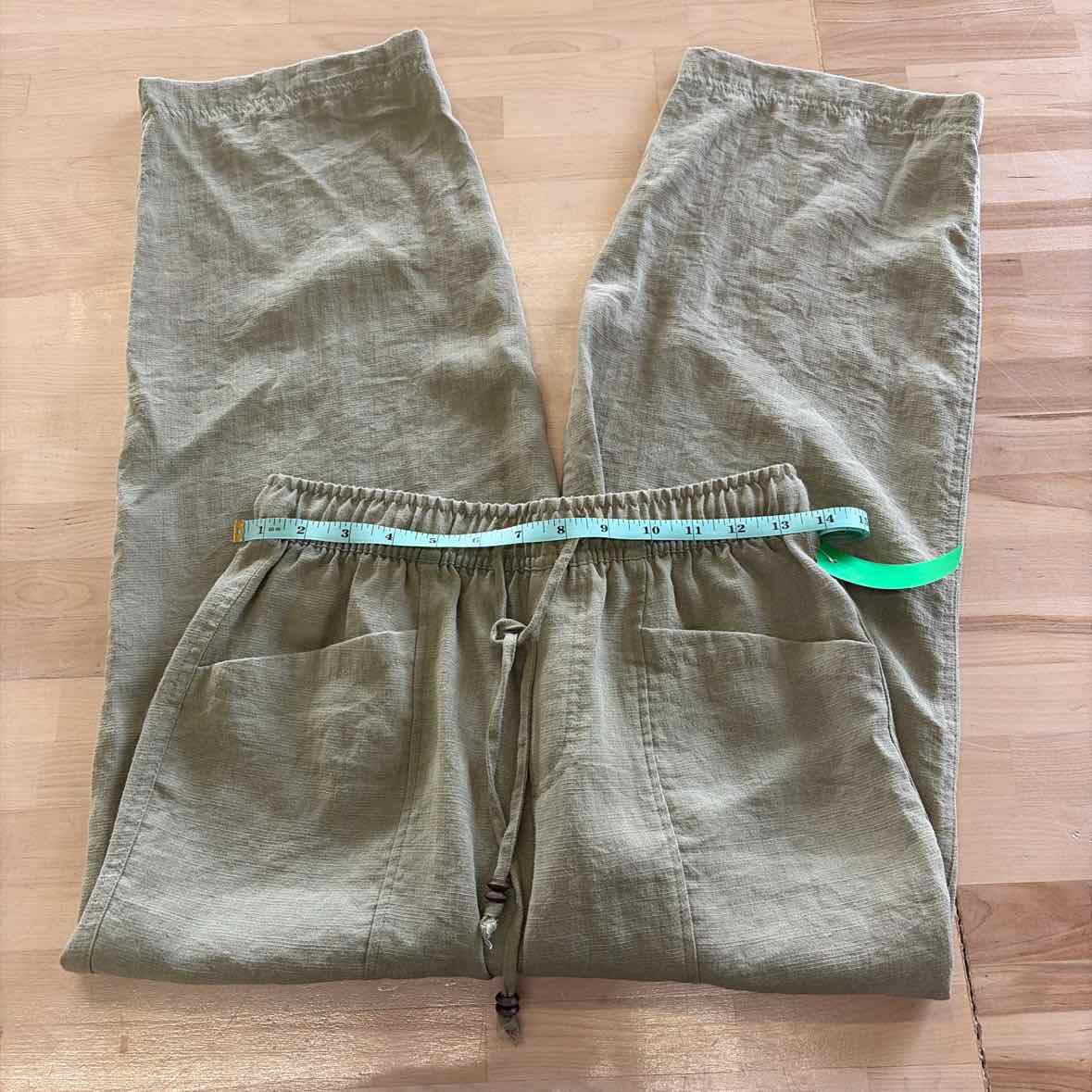 zara Size XS Green viscose Preloved Pants