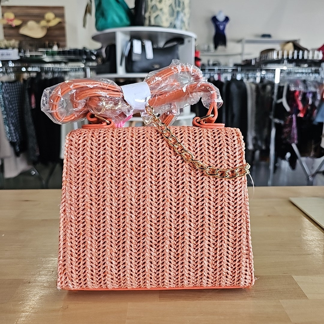 Like Dreams Neo Straw Crossbody - Orange