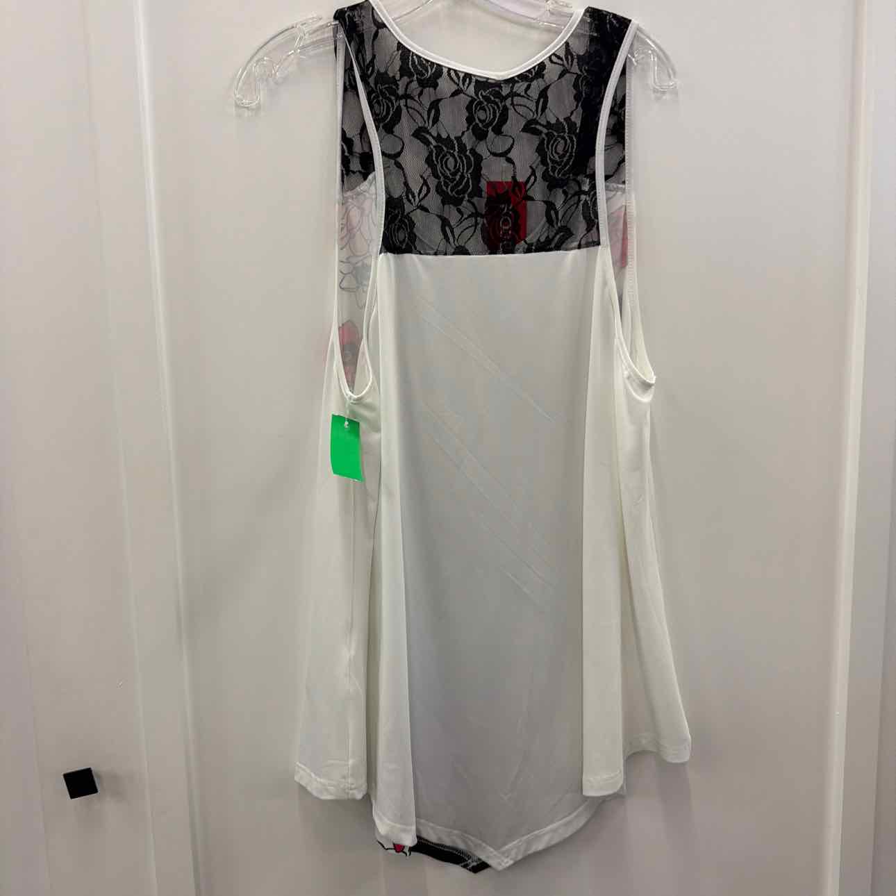 Rose Gal Size 1X Black New Tank