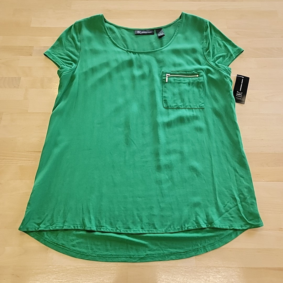 INC Size L Green Shirt