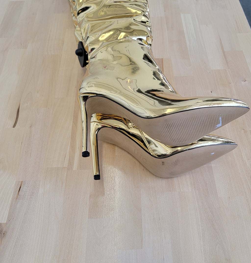 INC Gold Boots Sz 7