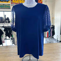 CeCe Size M Blue Preloved Blouse LS